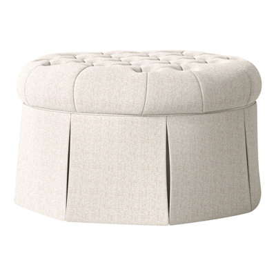 Alma 35" Tufted Round Cocktail Ottoman