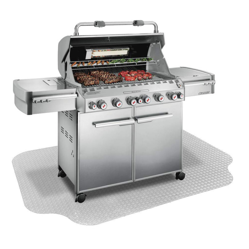 Tapis de sol pour l'extérieur Splatter Protection, Argent
