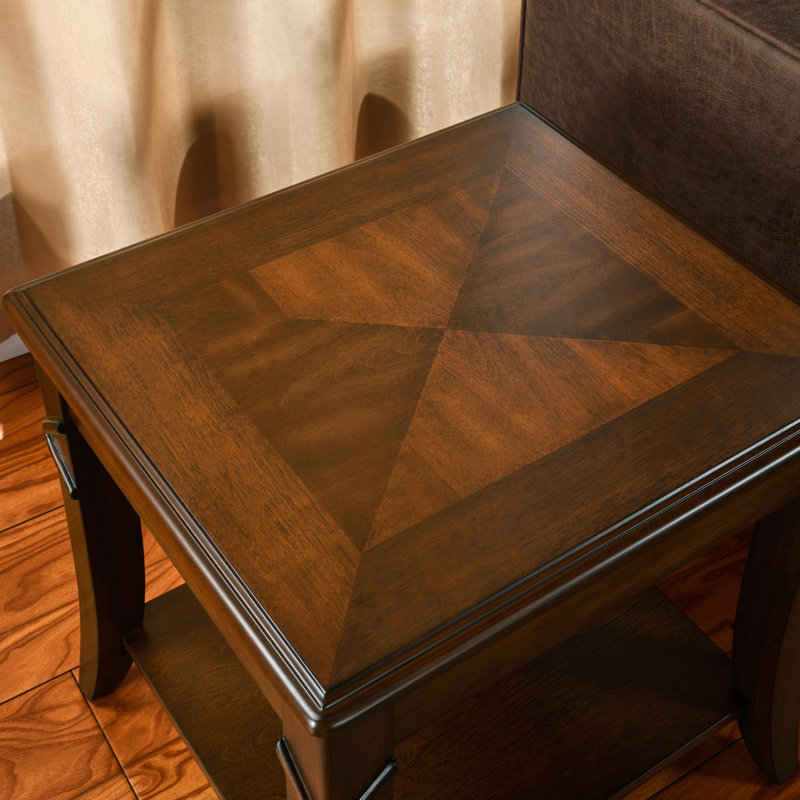 Table de bout rectangulaire avec rangement Vinton American Vintage