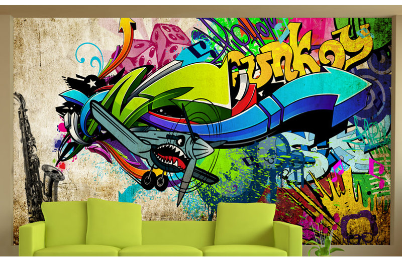 Funky- Graffiti 2.8m x 400cm Wallpaper