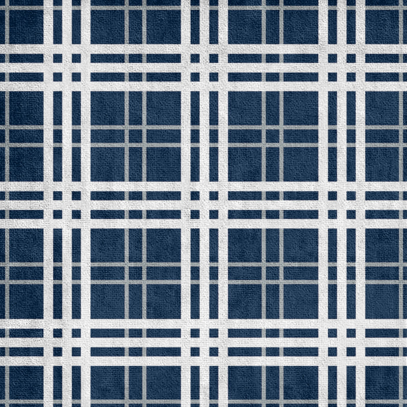 Serviette de plage de luxe Seattle football, Mélange polyester-coton, Bleu marine collège / gris loup / blanc