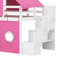 Lit mezzanine double avec tour et tente-1558477763