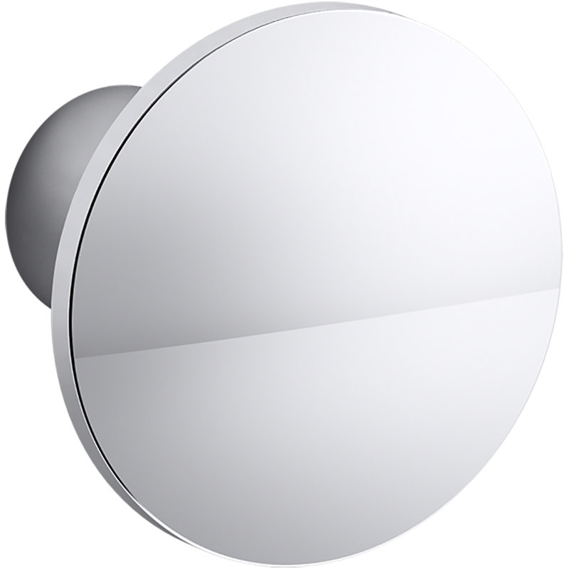 Poignée champignon de 1 1/2 po de diamètre, Chrome poli