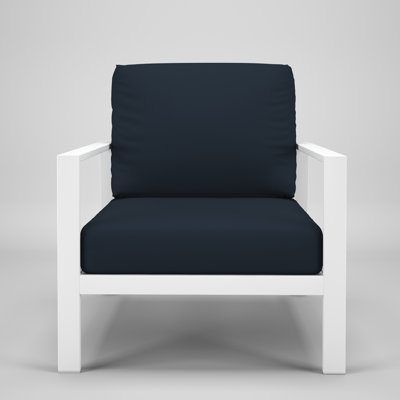 Townsend Metal Outdoor Lounge Club Chair With Sunbrella Cushion by Birch Lane