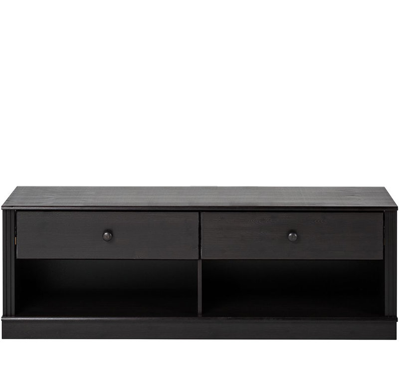Aloisa Unfinished TV Stand, Black