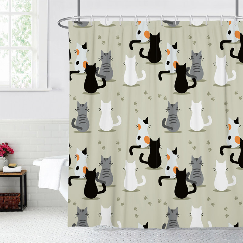 Rideau de douche en polyester