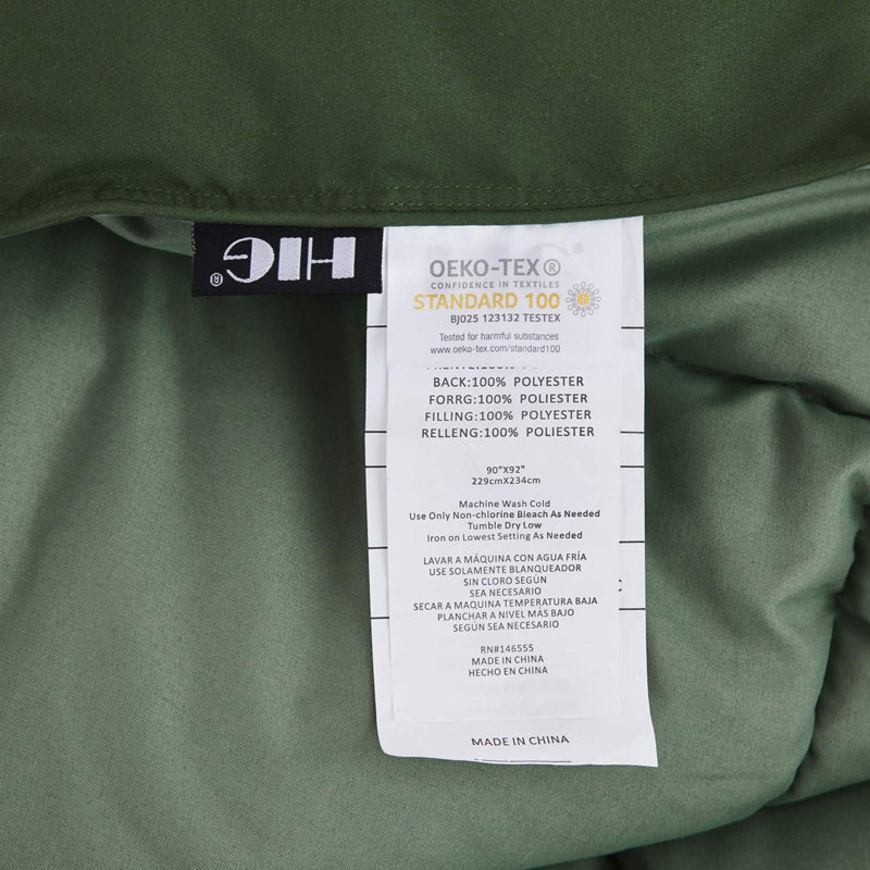 3Pc Down Alternative Comforter Set - All Season Reversible Comforter With Two Shams - Quilted Duvet Insert With Corner Tabs - Box Stitched - Super Soft, Fluffy
