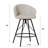 Upholstered Counter Stool With Metal Frame-2126321952-2126321953