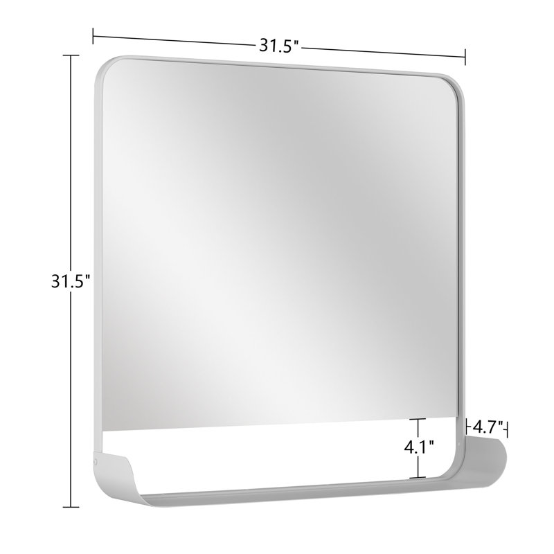 Miroir Ladarius, Carré, 31,5 po x 31,5 po