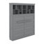 Grand lit escamotable mural avec tablettes supérieures et port USB-869027073