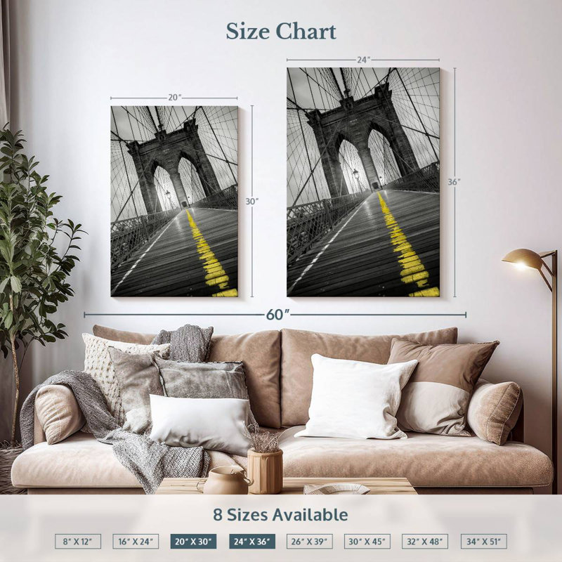 Lilie Brooklyn Bridge Pop, 36" H x 24" W