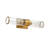 Delux 2 light 19 inch gold finish bathroom vanity with glass shade, bulb not included
