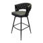 Tabouret de bar pivotant à 360 degrés brun clair, revêtement en cuir technique, pour îlot de cuisine, café, bar, tabourets de 4, rembourré avec restaurant