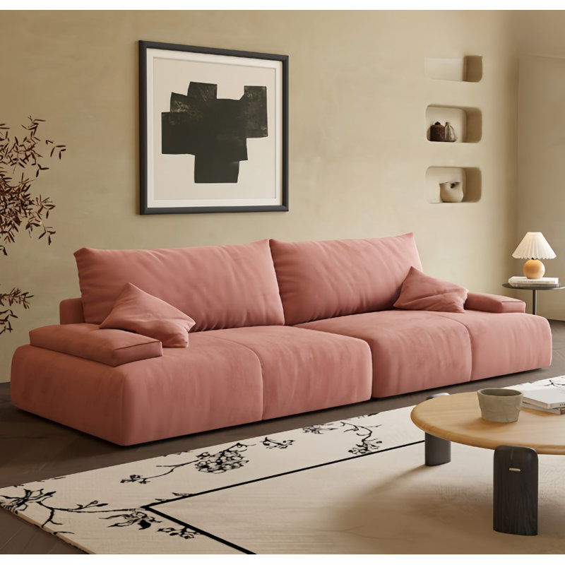 Simple Retro Sofa, Pink