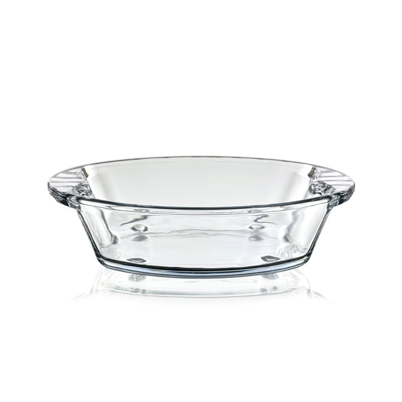 Prima Clear Cristalline Glass Oblong Oven Dish Set of 3