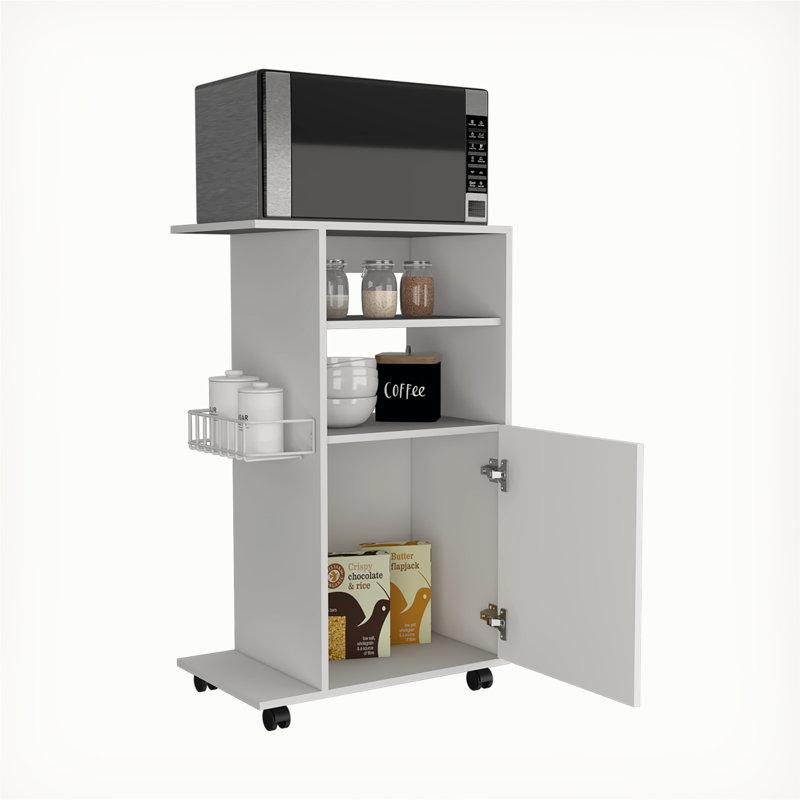 Versatile Kitchen Cart with Efficient Storage and Mobility for a Neat Culinary Space