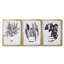 B&W d'intérieur plante IV - ensemble de 3 peintures sur toile encadrées-524709916-524709918
