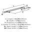 Poignée d'armoire centre en centre en acier inoxydable 6 5/16 po (160 mm) - 10 pièces-111778200-111778198
