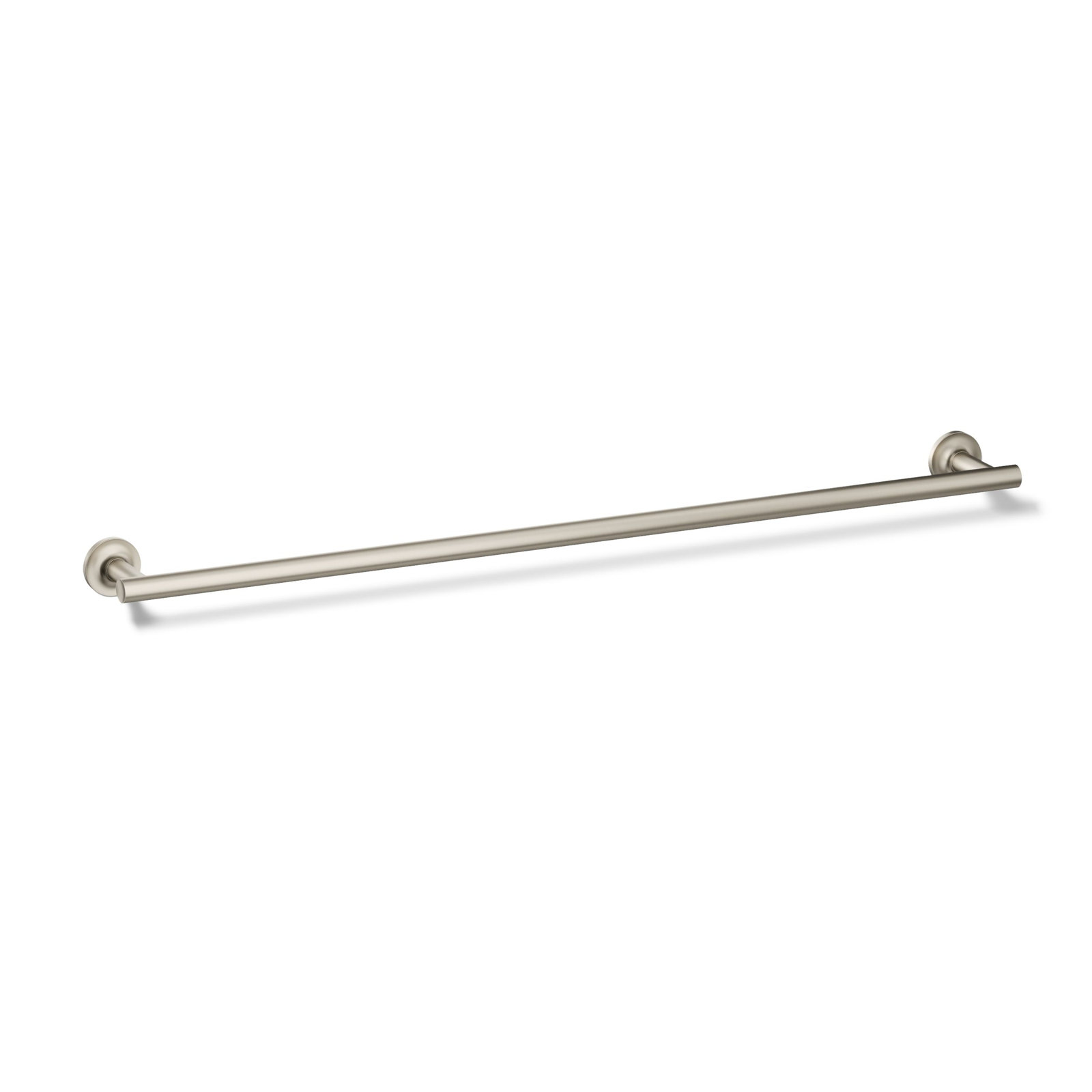 Purist 30" Wall Mounted Towel Bar, Vibrant Brushed Nickel, 1.88" H x 30" L x 3.25" D