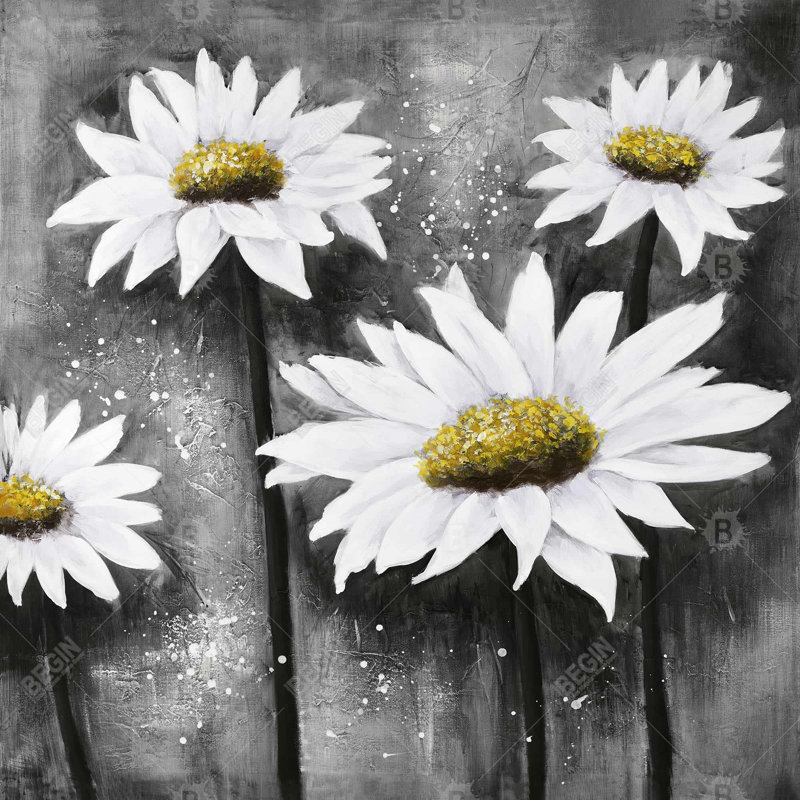 «Daisies At Sun» sur toile