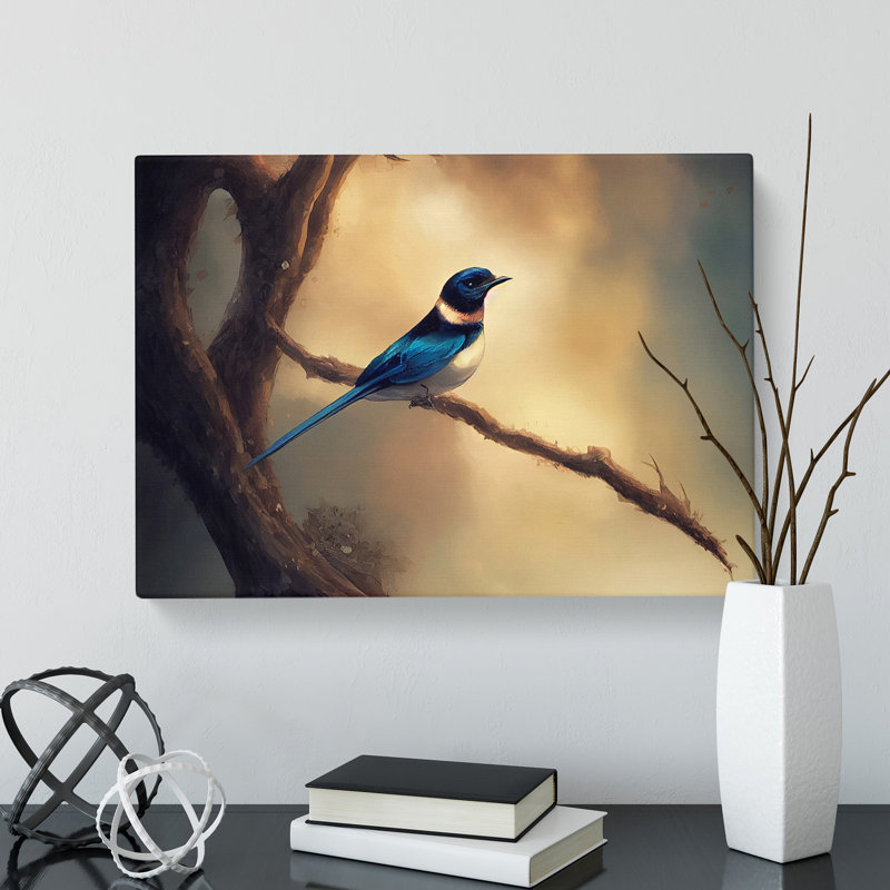 XXX-H1022-WF-8500X Sublime Swallow Bird - Wrapped Canvas Print, 35cm H x 50cm W x 3cm D