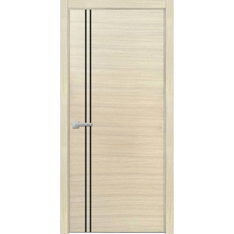 Modern Wood Interior Door With Hardware | Planum 0016 Walnut | Single Panel Frame Trims | Bathroom Bedroom Sturdy Doors