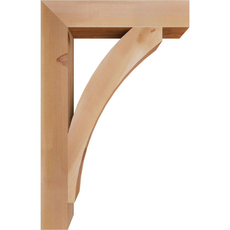 Support de bloc l 3 3 1/2 po x P 22 po x H 34 po Thorton, cèdre rouge de l'Ouest, H 34 po x l 4 po x P 22 po