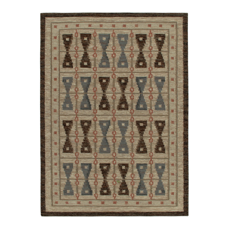 Scandinavian Wool Geometric Area Rug, Rectangle 12' x 16'