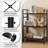3 Tiers Bookshelf, Classical Book Shelf, Tall Display Shelves In Living Room/Home/Office, Storage Organizer For Cds/Books/Movies-1446045809