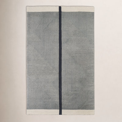 Nio Handmade Gray/Black/Ivory Rug