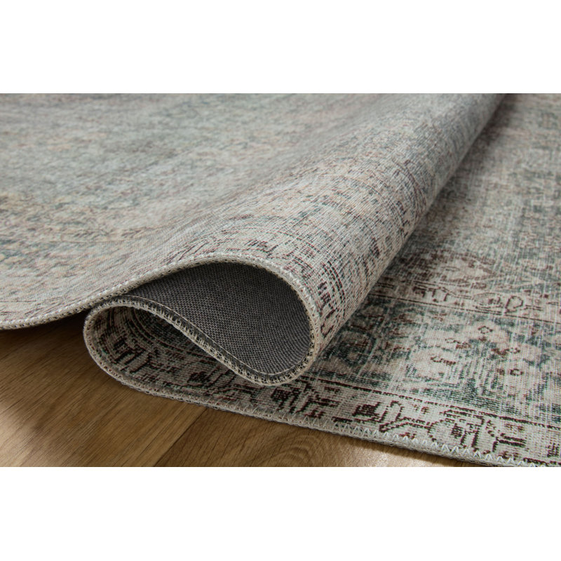 Jules Ivory Oriental Synthetic Stain-Resistant Runner Rug