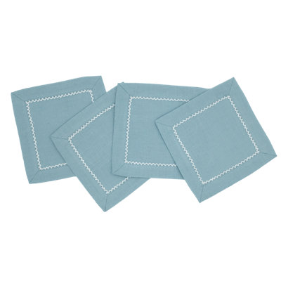 Inverted Picot Edge Cocktail Napkin