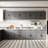 126"W Large Food Pantry Kitchen Sideboard Buffet Table-1960826353