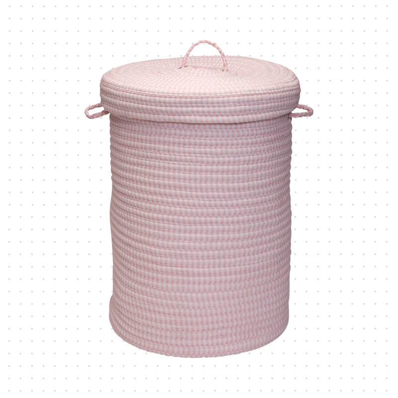 Panier à linge avec rangement, Rose