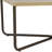 Industrial Coffee Table with Cross Leg Base