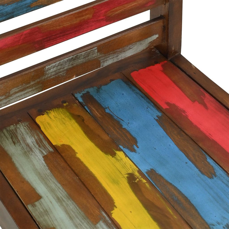 Chaise d'appoint de salle à manger en bois récupéré massif