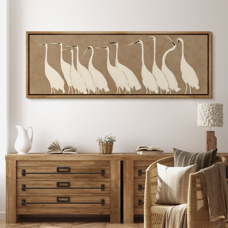 Reproduction d'art sur toile encadrée, H 20 po x l 60 po, Naturel