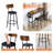Arafa 47.24'' Bar Set