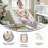 Oversized Folding Upholstered Saucer Chair With Ottoman-76709590