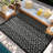 Beige/Black Outdoor/Indoor Area Rug-1393887364