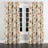 Country Farmhouse Velvet Curtains - Brown Badita Grommet Curtain - 1 Panel-767680908-767680911
