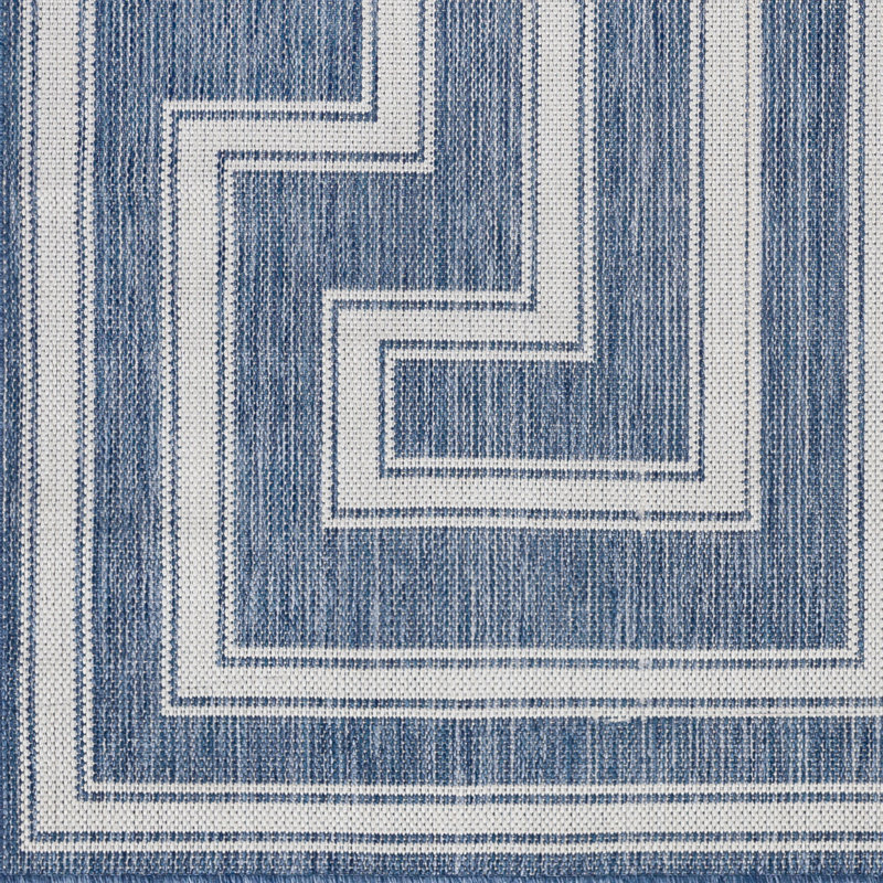 Digeronimo Geometric Indoor / Outdoor Rug, Runner 2'7" x 7'3"