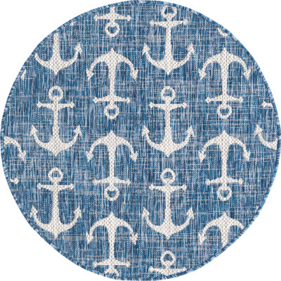 Tapis intérieur / extérieur bleu Glidden