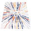 Tapis abstrait bleu marine / blanc-491434095