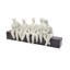 Sculpture abstraite de personnages assis