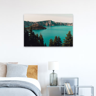 Turquoise, montagne, lac, paysage, lac naturel, photographie, art numérique, art contemporain