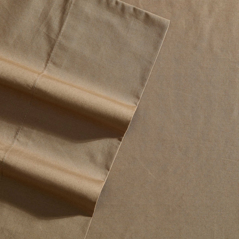 Martha Stewart Bedford Scallop Bath Rug, Ensemble de draps pour grand lit avec 2 taies d'or, Brun uni
