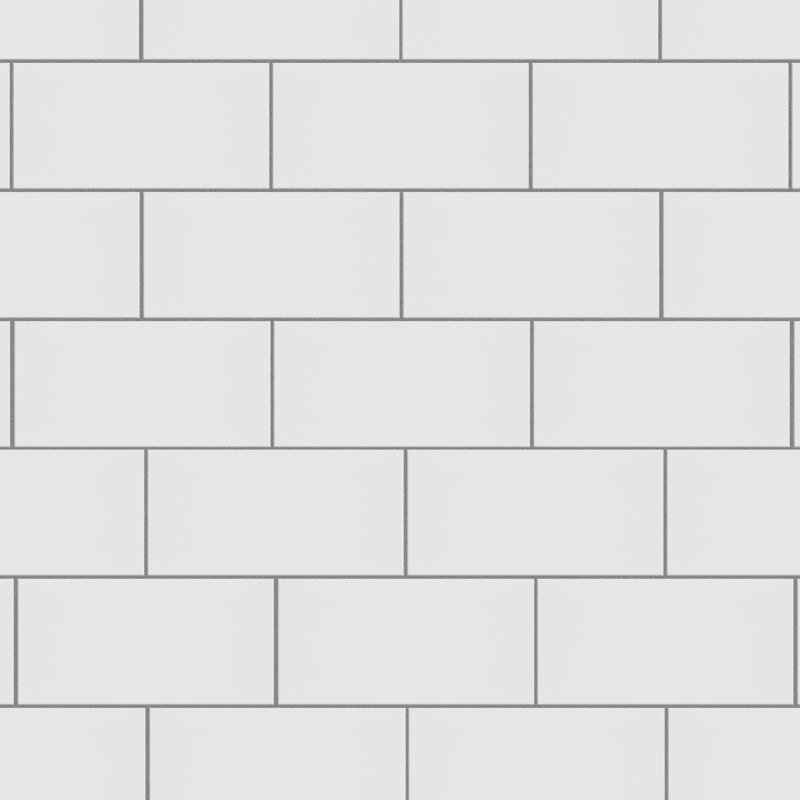Carreau de céramique 3 "x 6" Crown Heights, Blanc lustré