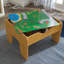 2in1 Wooden Activity Table with Building Brick and Train Set-15425799
