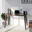 Libby Glass Top Metal Base Writing Desk